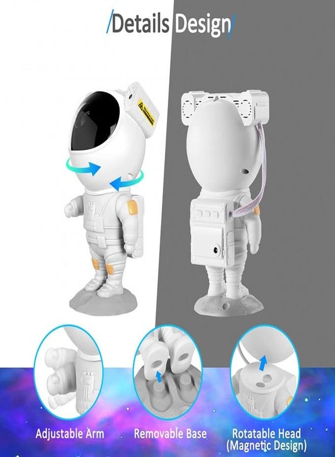 Storio Plastic Baby Toys Astronaut Galaxy Projector with Remote Control - 360° Adjustable Timer Kids Astronaut Nebula Night Light Lamp for Baby Adults Bedroom,Gaming Room,Home and Party,LED,White - Image 2