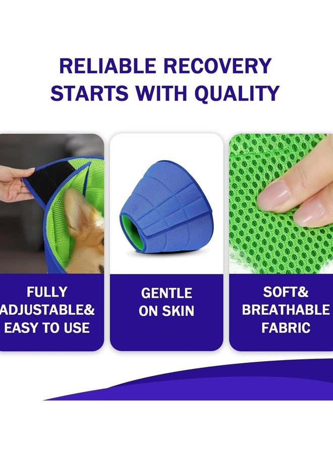 طوق مخروطي ناعم بديل للكلاب، مخاريط مريحة للكلاب المتوسطة والكبيرة لمنع اللعق بعد الجراحة، أطواق إليزابيثية مريحة، مقاس متوسط - Image 2