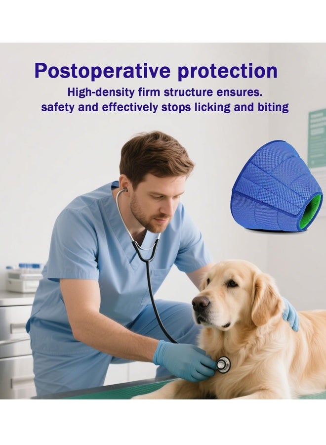 طوق مخروطي ناعم بديل للكلاب، مخاريط مريحة للكلاب المتوسطة والكبيرة لمنع اللعق بعد الجراحة، أطواق إليزابيثية مريحة، مقاس متوسط - Image 3