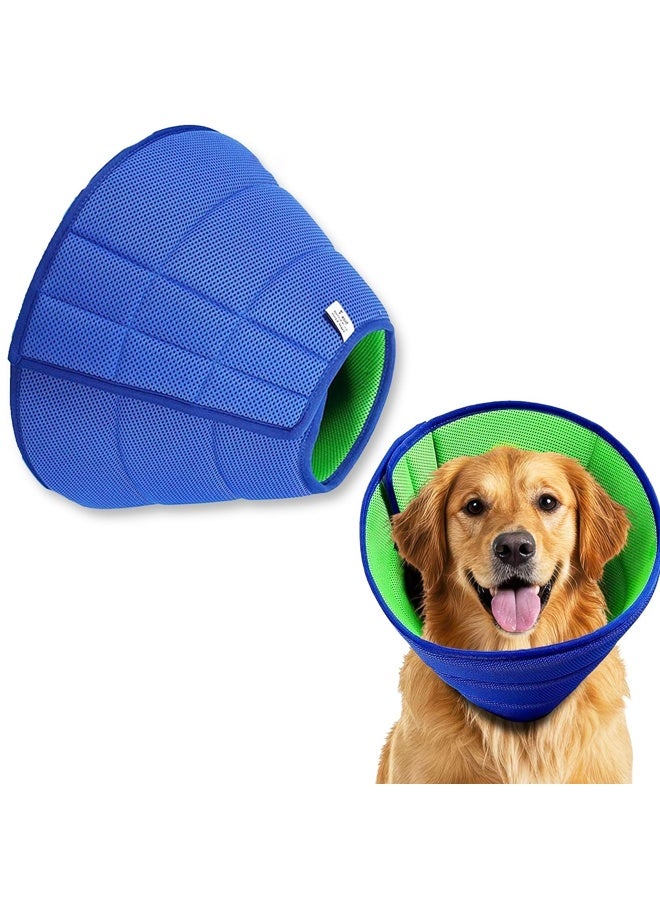 طوق مخروطي ناعم بديل للكلاب، مخاريط مريحة للكلاب المتوسطة والكبيرة لمنع اللعق بعد الجراحة، أطواق إليزابيثية مريحة، مقاس متوسط - Image 1