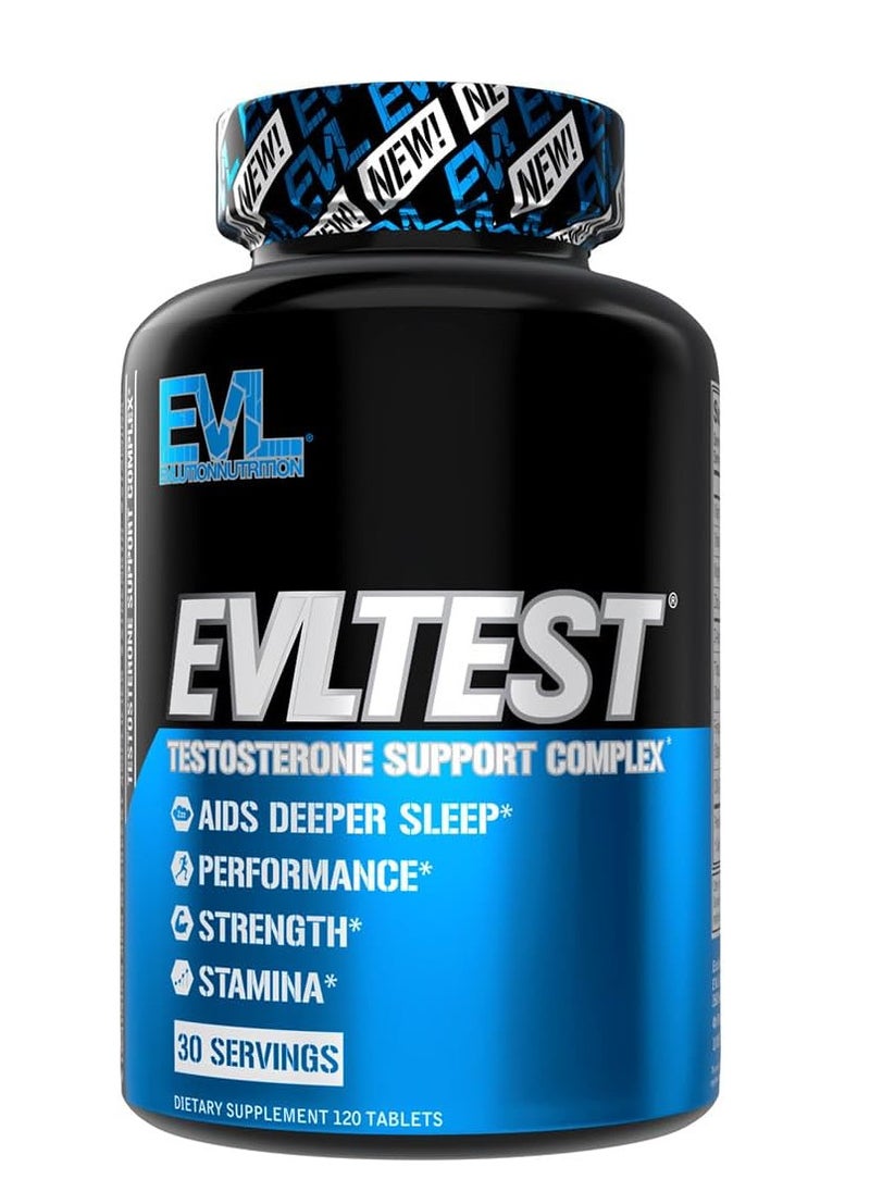 EVLUTION NUTRITION Complete Testosterone Booster for Men - Post Workout Recovery Testosterone Supplement with DIM Plus D Aspartic Acid and Tribulus - EVLTest Estrogen Blocker for Men Post Workout Supplement  - Image 1