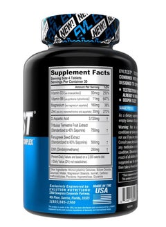 EVLUTION NUTRITION Complete Testosterone Booster for Men - Post Workout Recovery Testosterone Supplement with DIM Plus D Aspartic Acid and Tribulus - EVLTest Estrogen Blocker for Men Post Workout Supplement  - Image 2
