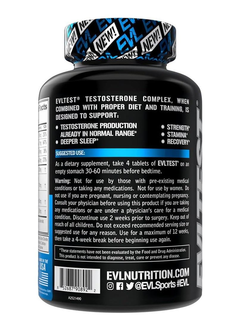 EVLUTION NUTRITION Complete Testosterone Booster for Men - Post Workout Recovery Testosterone Supplement with DIM Plus D Aspartic Acid and Tribulus - EVLTest Estrogen Blocker for Men Post Workout Supplement  - Image 3