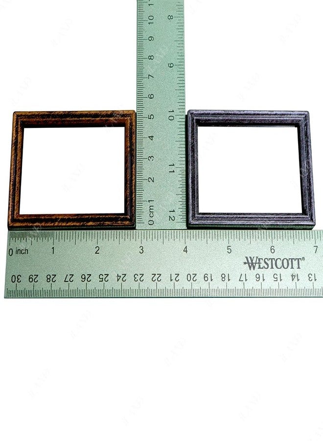 iland Miniature Dollhouse Accessories for Dollhouse Furniture on 1:12 Scale, Frames w/Printed Classic Impressionist Paintings Set (2 Silver Frames & 2 Brass Frames w/6 Pictures) - Image 4