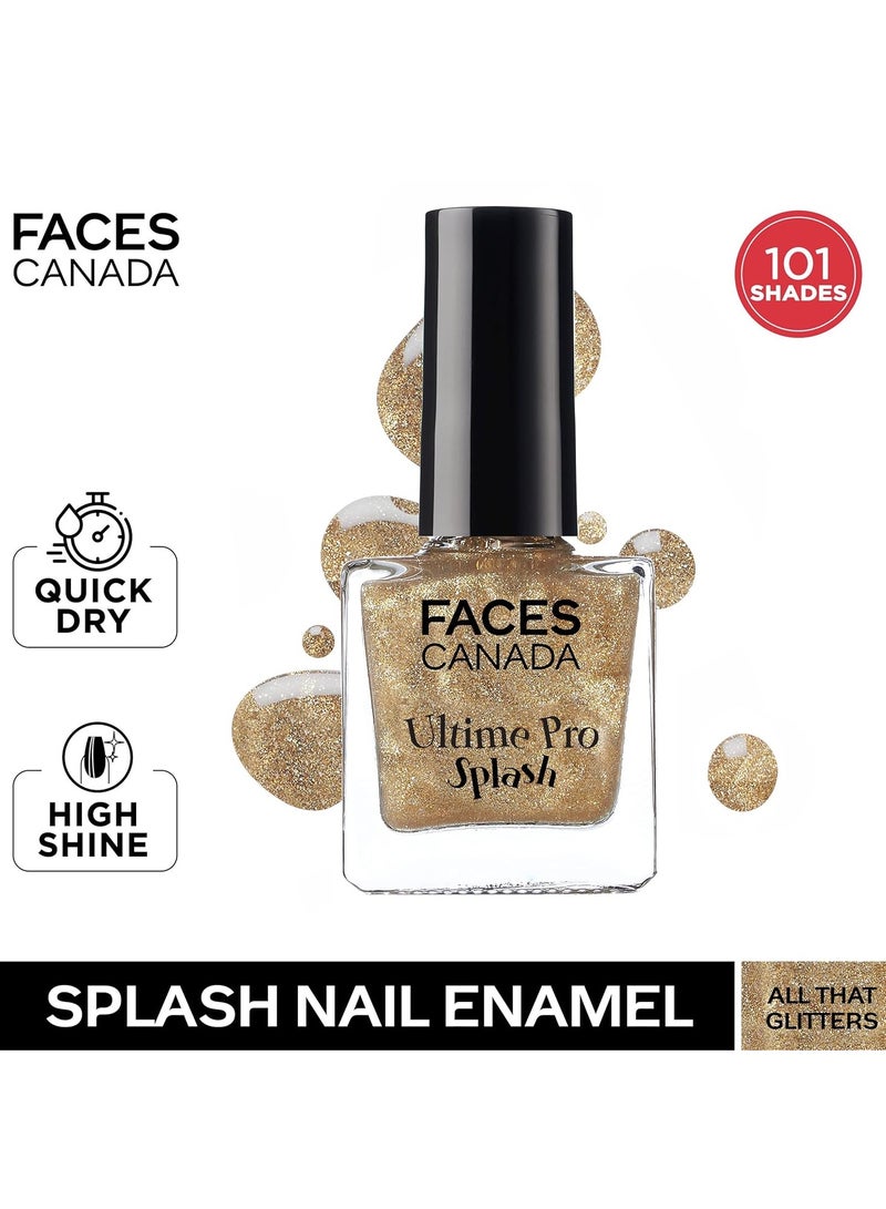 Faces Canada Splash Nail Enamel All That Glitters 22 8ml - Image 2