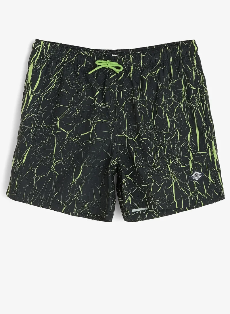 JACK & JONES Printed Drawstring Swim Shorts
