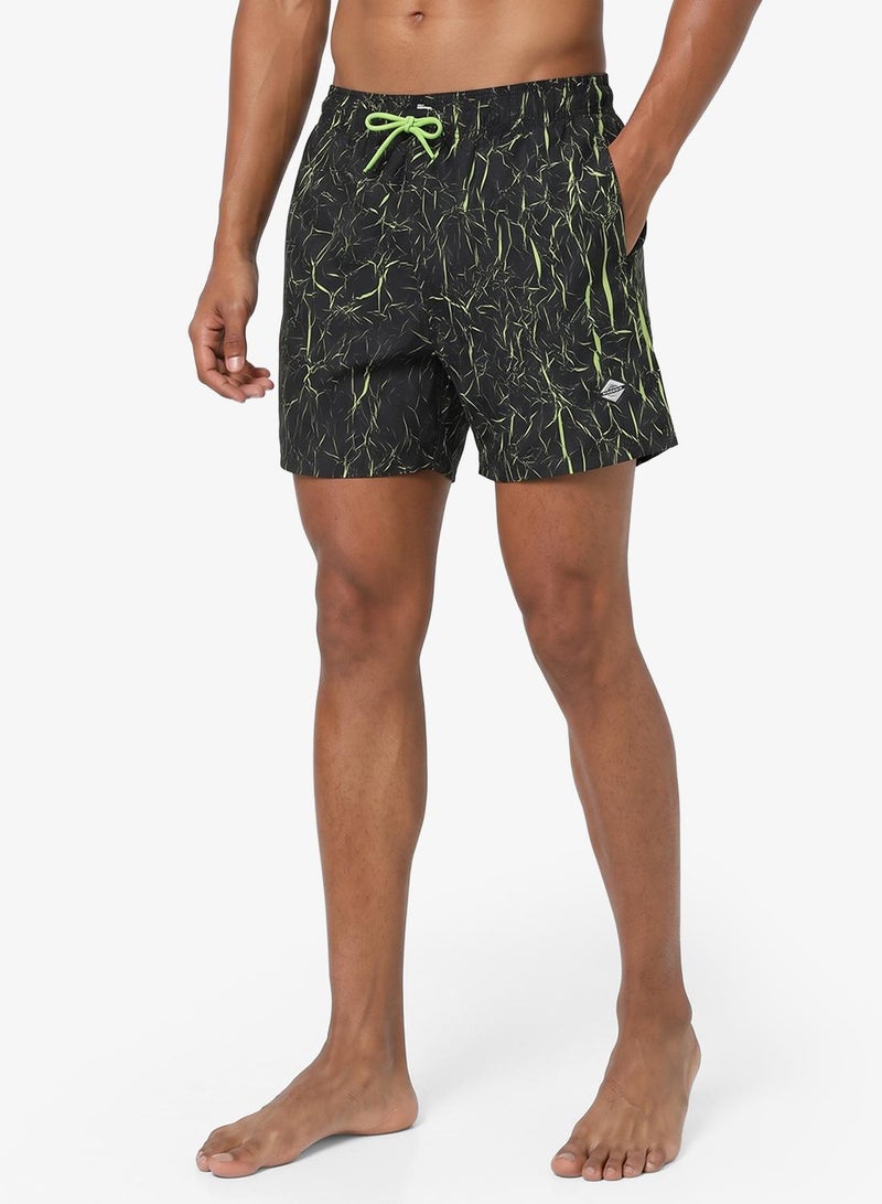 JACK & JONES Printed Drawstring Swim Shorts - Image 1