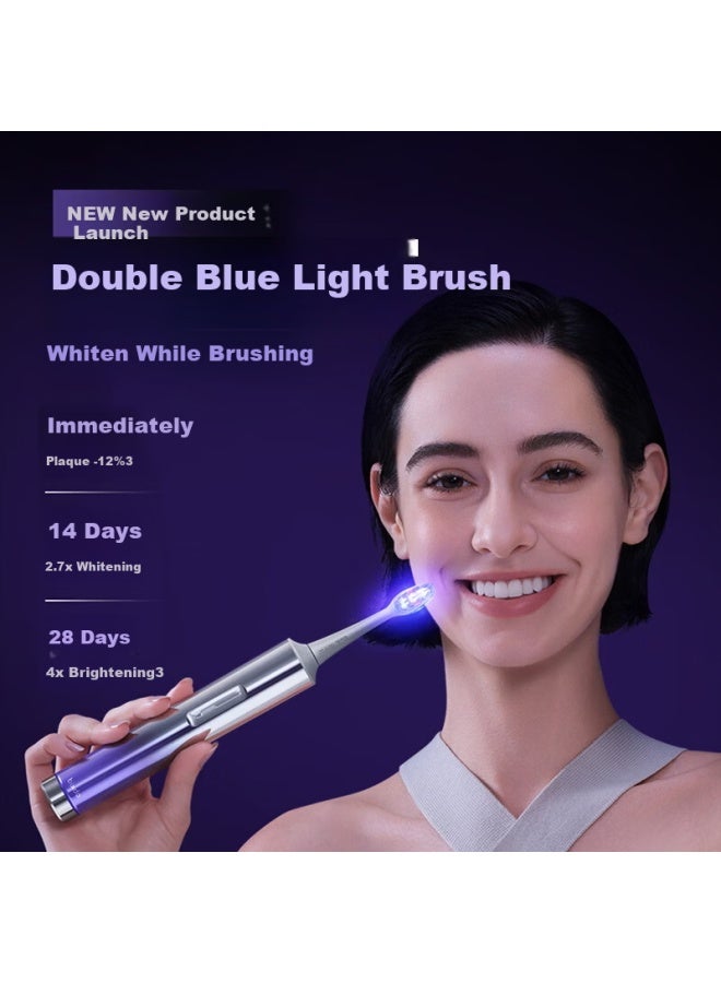 Bixdo Blue Light Whitening Electric Toothbrush For Adults Ai Smart W66 Blue Light Brush Gift Edition Birthday Women's Day March 8 Day Gift