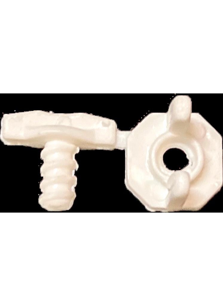 HELLOVE - Curtain Stop Curtain Roulette Cornice Stop Screw Curtain Holder 10 Pieces - Image 1