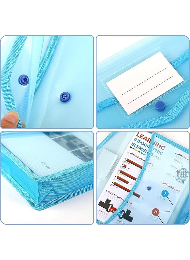 A4 Plastic File Folder 5 Pack Poly Envelope Folder With Snap Button Closure And Label Pocket A4 Size Expanding File Folder File Folders Organizer For Home School And Office - pzsku/Z4C53FAA86E3117C7952EZ/45/_/1740917325/6a097389-3049-4168-aa3b-b0adef35b974