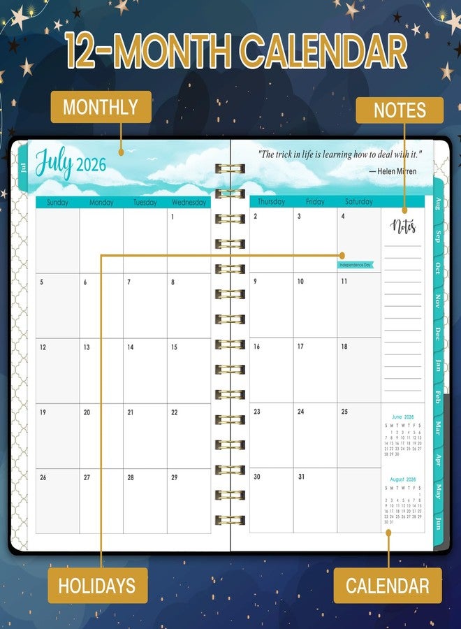 Planrage 2025 Planner - Planner 2025, 2025 Planner Weekly and Monthly with Tabs, Jan. 2025 - Dec. 2025, 2025 Calendar Monthly Planner, 8.4" x 6.3", Back Pocket + Thick Paper + Twin-Wire Binding - Cat Planner - Image 4