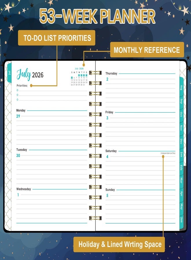 Planrage 2025 Planner - Planner 2025, 2025 Planner Weekly and Monthly with Tabs, Jan. 2025 - Dec. 2025, 2025 Calendar Monthly Planner, 8.4" x 6.3", Back Pocket + Thick Paper + Twin-Wire Binding - Cat Planner - Image 3