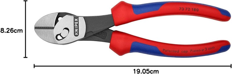 KNIPEX TwinForce High Performance Diagonal Cutters (180 mm) 73 72 180 BK - Image 5