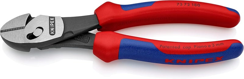KNIPEX TwinForce High Performance Diagonal Cutters (180 mm) 73 72 180 BK - Image 1