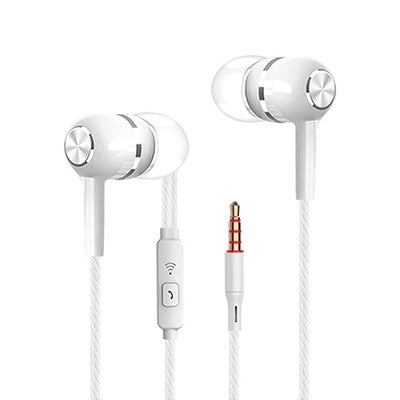 VPB S12 Sports Bass Earbuds with Mic In-Ear Headphones White [bag]] 