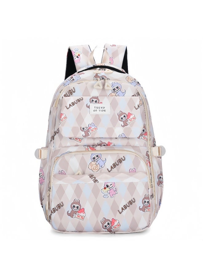 Labubu Children's Backpack Wholesale New Large Capacity Light Refrigerator Door Boys And Girls Backpack Elementary School Schoolbag 47*31*22CM - Image 1