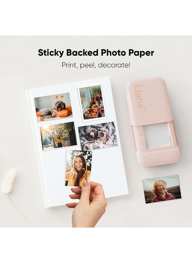 Generic - Kiwi 2x3 Inch Mini Photo Printer Wireless Smartphone Instant Picture Printer with 5 ZINK Technology Adhesive Paper BT5.0 Connecting Compatible with iOS & Android Portable - Image 1