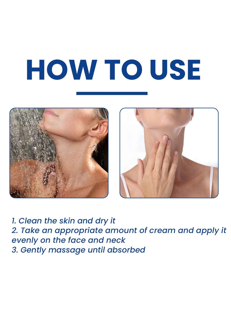 EELHOE 2-PACKS Collagen Neck Skin Care Cream, Moisturizing Neck Skin Care Cream 20g*2 - Image 5