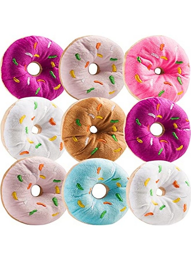 Bedwina Plush Donuts With Sprinkles (Pack Of 12) 1 Dozen Stuffed Donut Pillow Toy Party Favors, Donut Party Supplies Decorations And Stocking Stuffers For Kids - Image 1