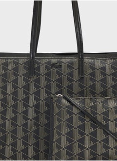 LACOSTE Monogram Top Handle Zip Over Tote  - Image 4