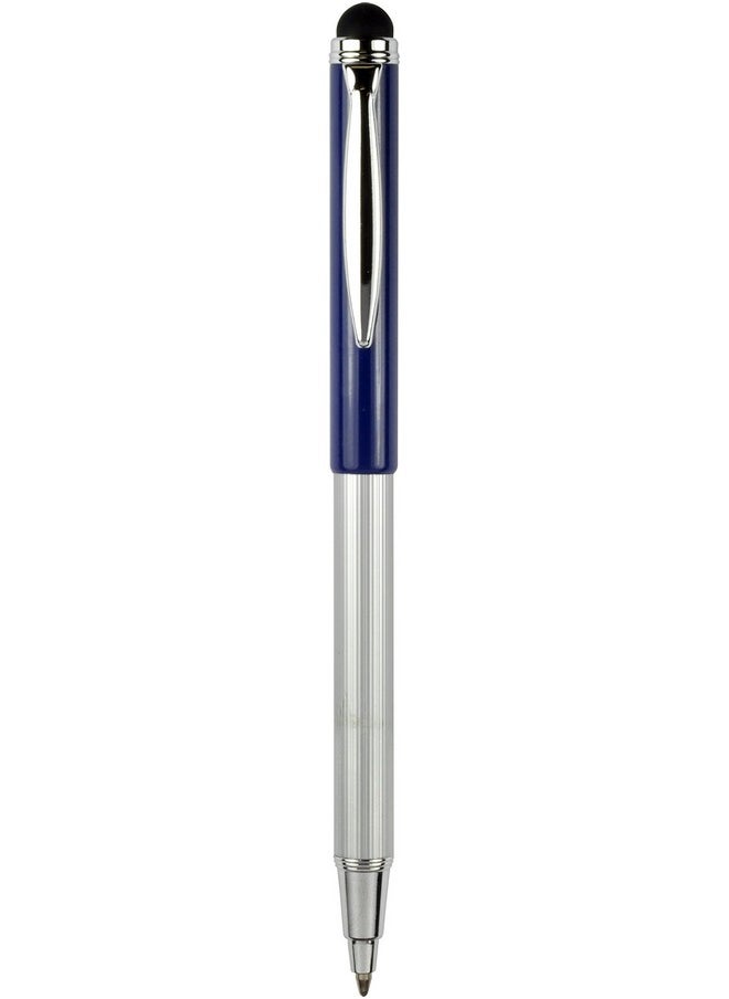 Zebra Pen Zebra Pen StylusPen Telescopic Ballpoint Pen, Medium Point, 1.0mm, Black Ink, Grey and Navy Barrels, 2-Count  - Image 2