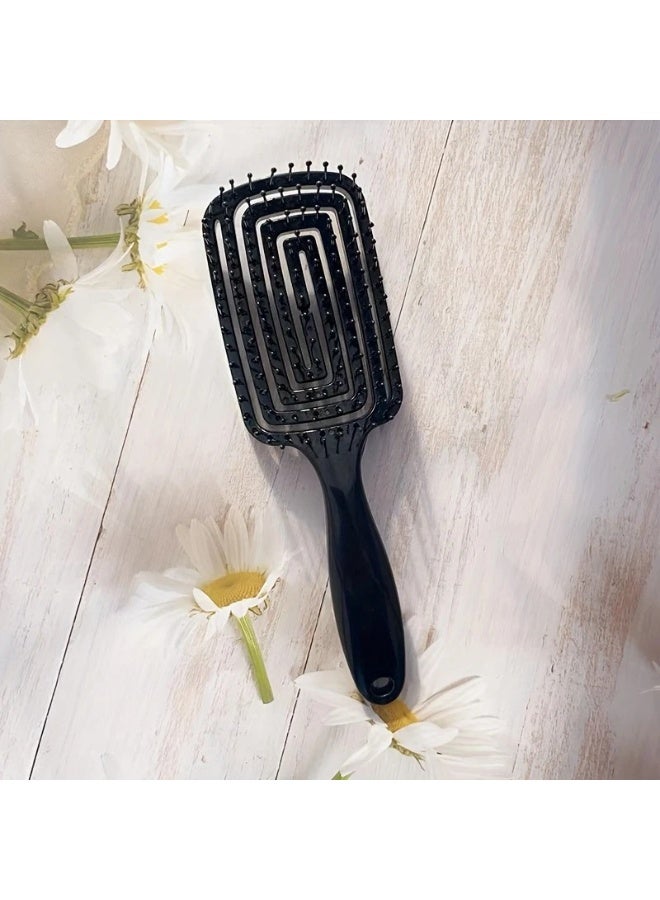 يوكانبي طقم فرشتي شعر مقوستين لزيادة الحجم – باللونين البنفسجي والأسود، مضادة للتشابك ومثالية للشعر الطويل - Image 3