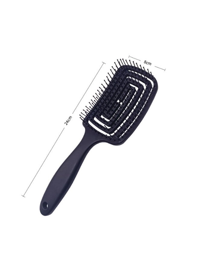 يوكانبي طقم فرشتي شعر مقوستين لزيادة الحجم – باللونين البنفسجي والأسود، مضادة للتشابك ومثالية للشعر الطويل - Image 4