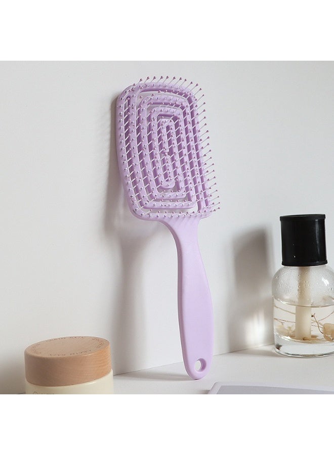 يوكانبي طقم فرشتي شعر مقوستين لزيادة الحجم – باللونين البنفسجي والأسود، مضادة للتشابك ومثالية للشعر الطويل - Image 5