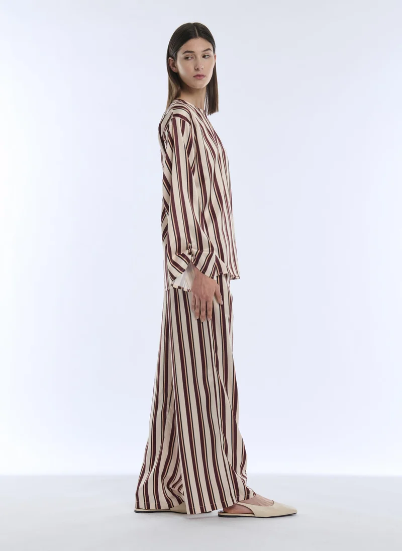 Iyal Satin Stripe Top