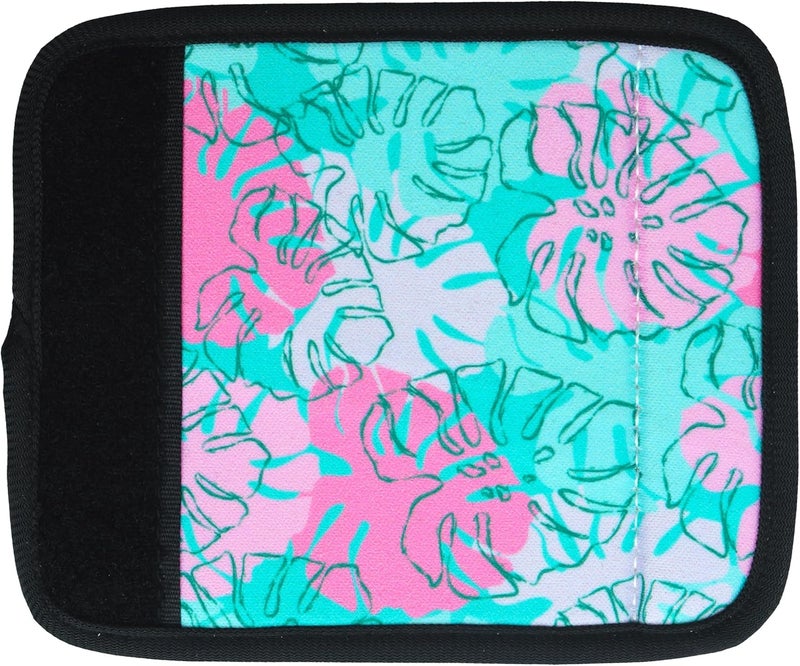 Careteilly Neoprene Luggage Handle Wrap Fluorescent Colors Luggage Identifiers/Tags/Marker (Tropical) - Image 2