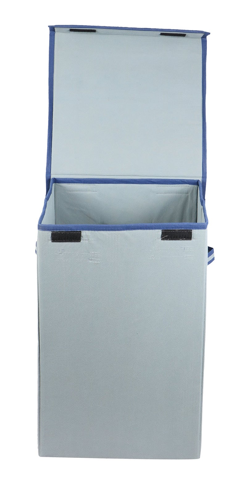 Shrey Creation Foldable Laundry Basket for Clothes, Toy Storage Bags, Cloth Storage Bin Bag with Lid and Handle. (Grey) - Image 3