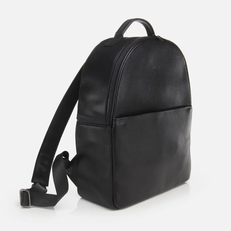 Hotiç 04CAH280740A100 Genuine Leather Black Men's Backpack