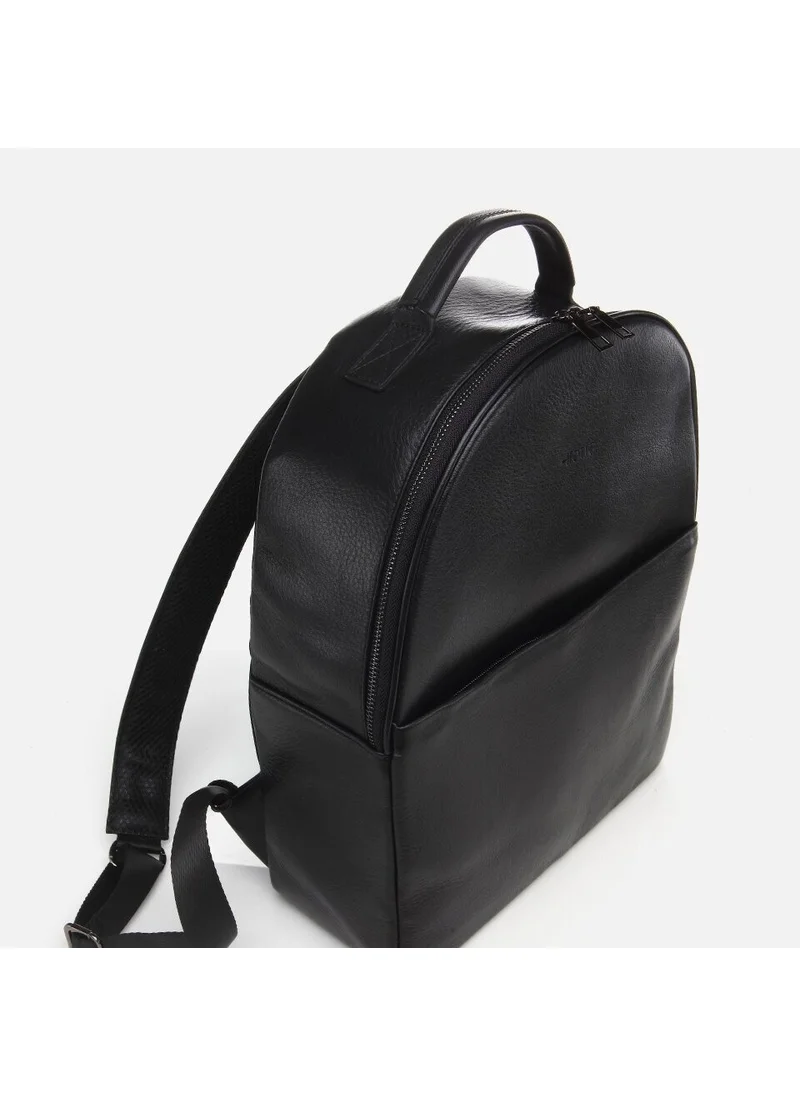 Hotiç 04CAH280740A100 Genuine Leather Black Men's Backpack