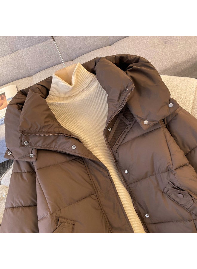 Fapai Winter Hooded Puffer Jacket Fashion Slimming Short Cotton Jacket - Image 4