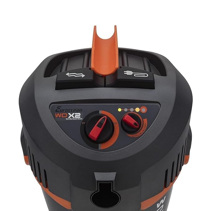 Eureka WD X2 Wet Dry Vacuum Cleaner 1400 Lmin Blower 2300 mmwc Suction Power AutoClean Filter Smart LED Alerts MultiSurface Cleaning 1Year Warranty Orange Black  - Image 4