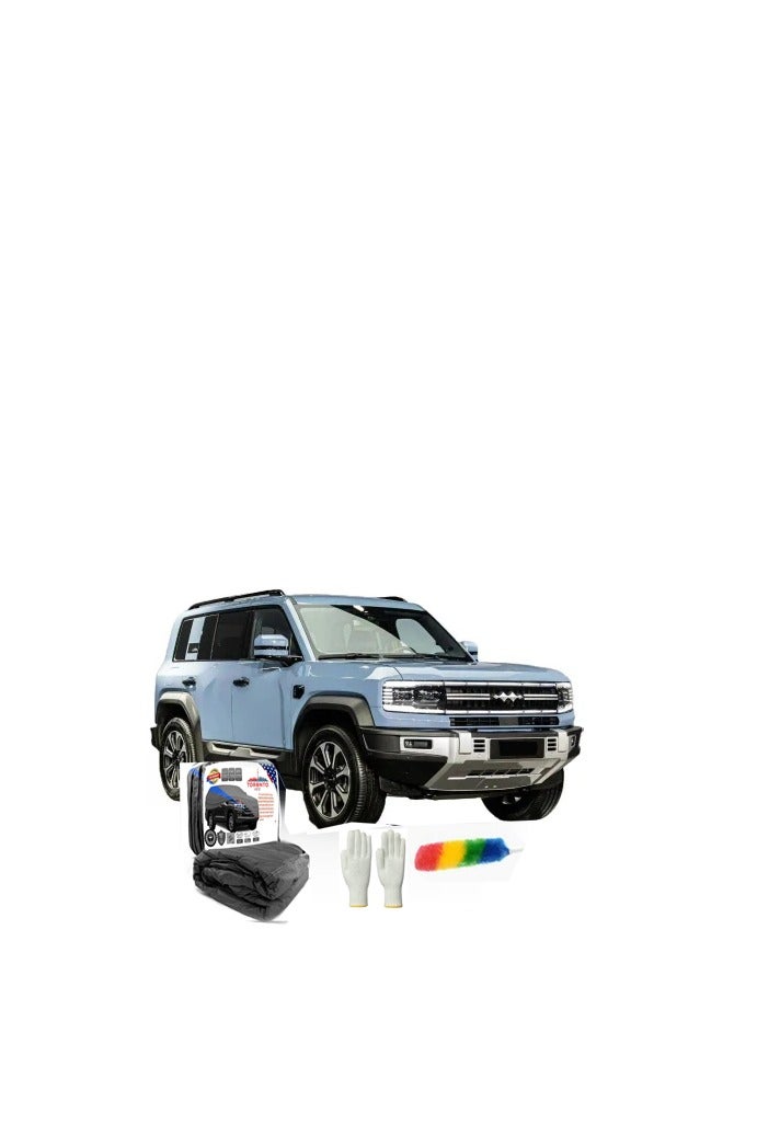 TORONTO Pemium 6 Layers Waterproof Car Cover for 2007–2025 BYD Leopard 5 – All-Weather Protection Outdoor & Indoor with Wind Straps, Mirror Pockets & Cleaning Duster - Image 1