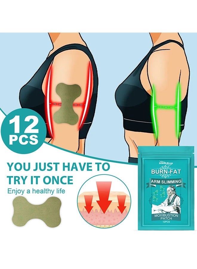 SOUTH MOON 12PCS Mugwort Body Patches - Arm & Leg Natural Herbal Patches Natural Herbal Arm Patches for Women and Men  - Image 3