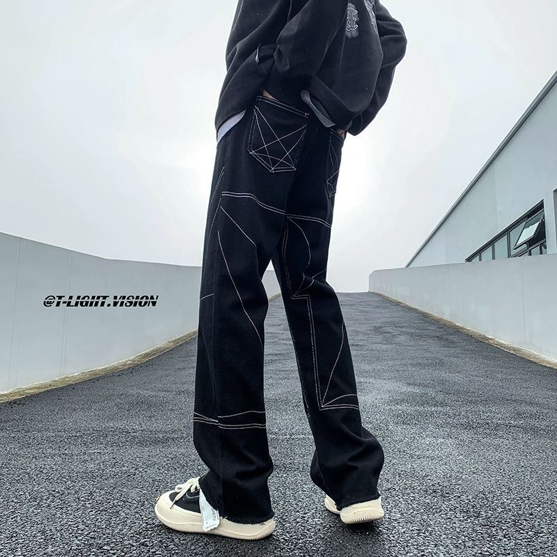 Unisex Casual Daily Denim Jeans - Image 2