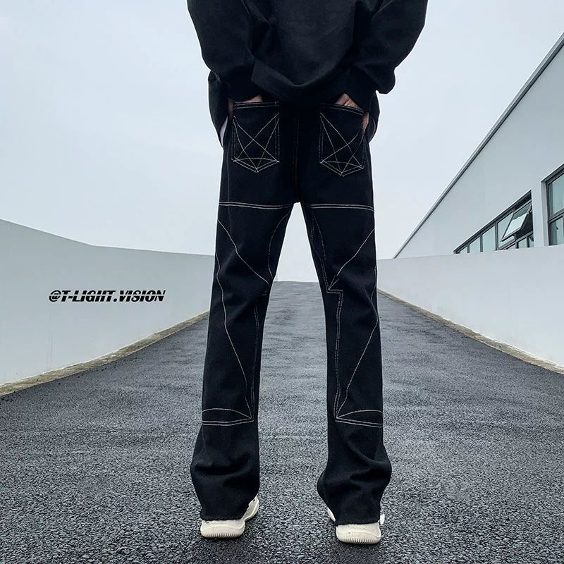 Unisex Casual Daily Denim Jeans - Image 1