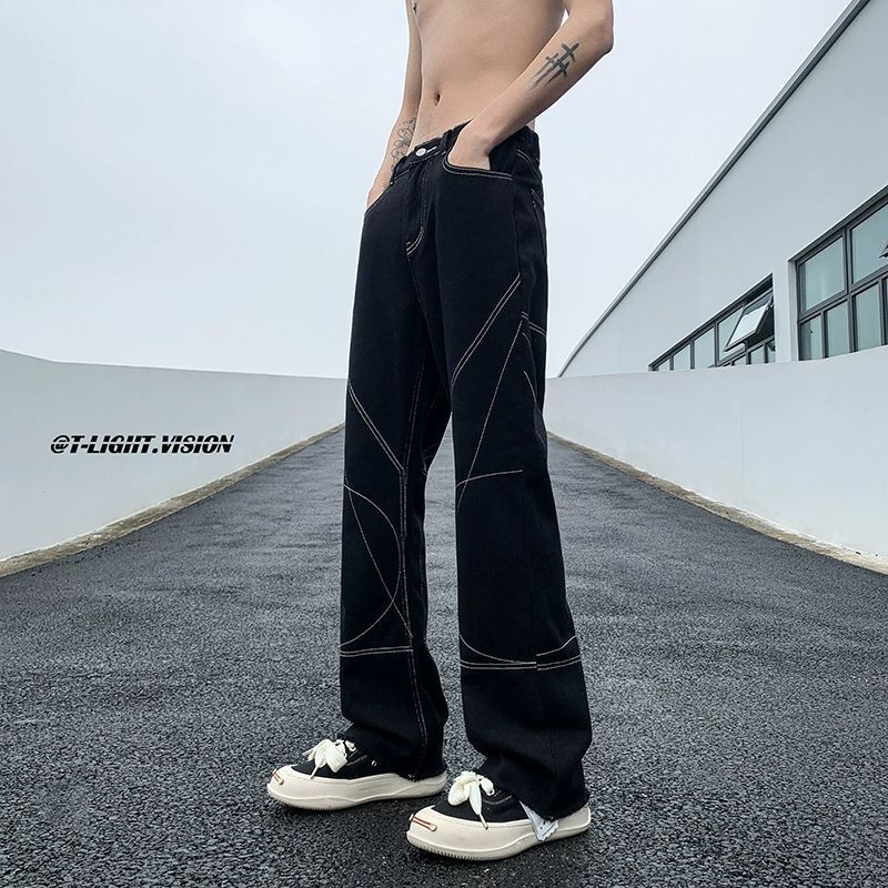 Unisex Casual Daily Denim Jeans - Image 3