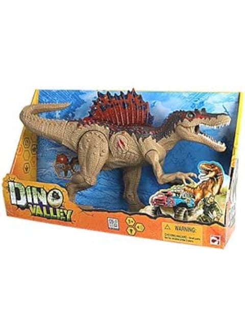 Dino Valley Giant Dinosaur with Many Buttons All Hinges Movable with LED Light and Huge Sound - GTG TOYS