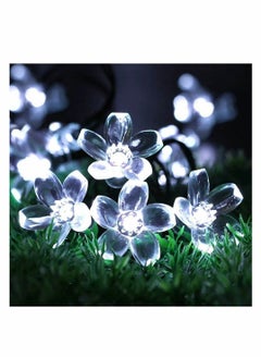KASTWAVE Solar Sakura String Lights, Fairy Lights Outdoor Waterproof Garden Lights String Lights 50 LED Camping Novelty Patio Fairy String Lights Decorative for Cafe Garden Backyard Balcony Porch  - Image 2