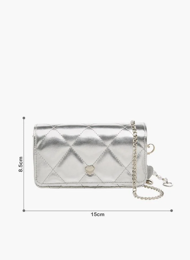 Little Missy Quilted Crossbody Bag with Chain Strap Ramadan Collection