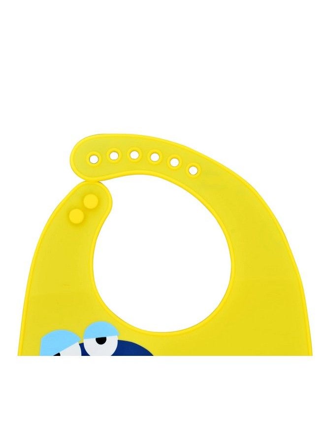 The Little Lookers Silicone Baby Feeding Bibs With Adjustable Strap Waterproof Stain Proof ; 100% Bpa Free (03 Years) (Pack Of 1)  - Image 5