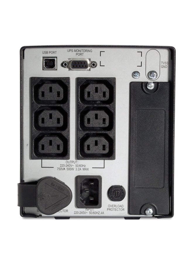 APC Smart-UPS 750VA / 500W Tower Line-Interactive 230V (Renewed) with New Battery 6x IEC C13 + 2x Jumpers USB & Serial Ports Sine Wave Output  Reliable Power Backup - Image 2