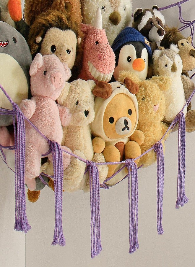 mirolam Stuffed Animal Storage Hammock Net - Toy Hammock Net for Stuffed Animals Corner - Hanging Stuff Animal Organizer Holder Large Size Baby Nursery Room Decor - Image 3