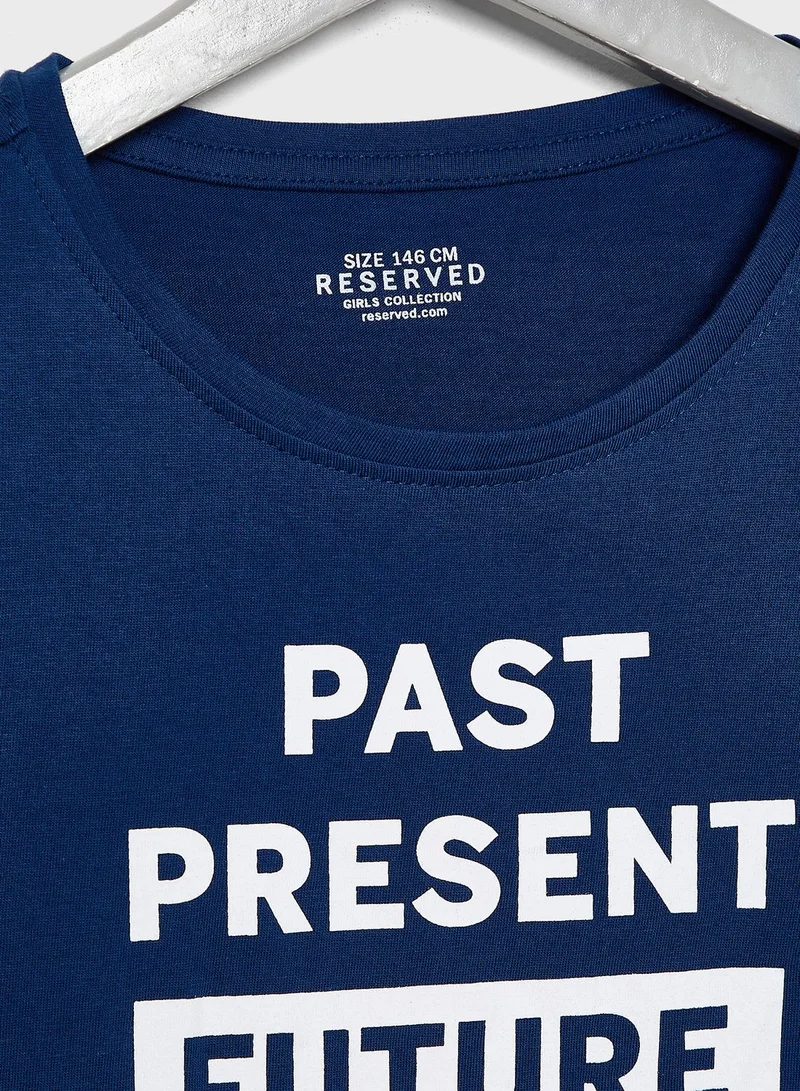 Reserved Kids Funny Grammer T-Shirt