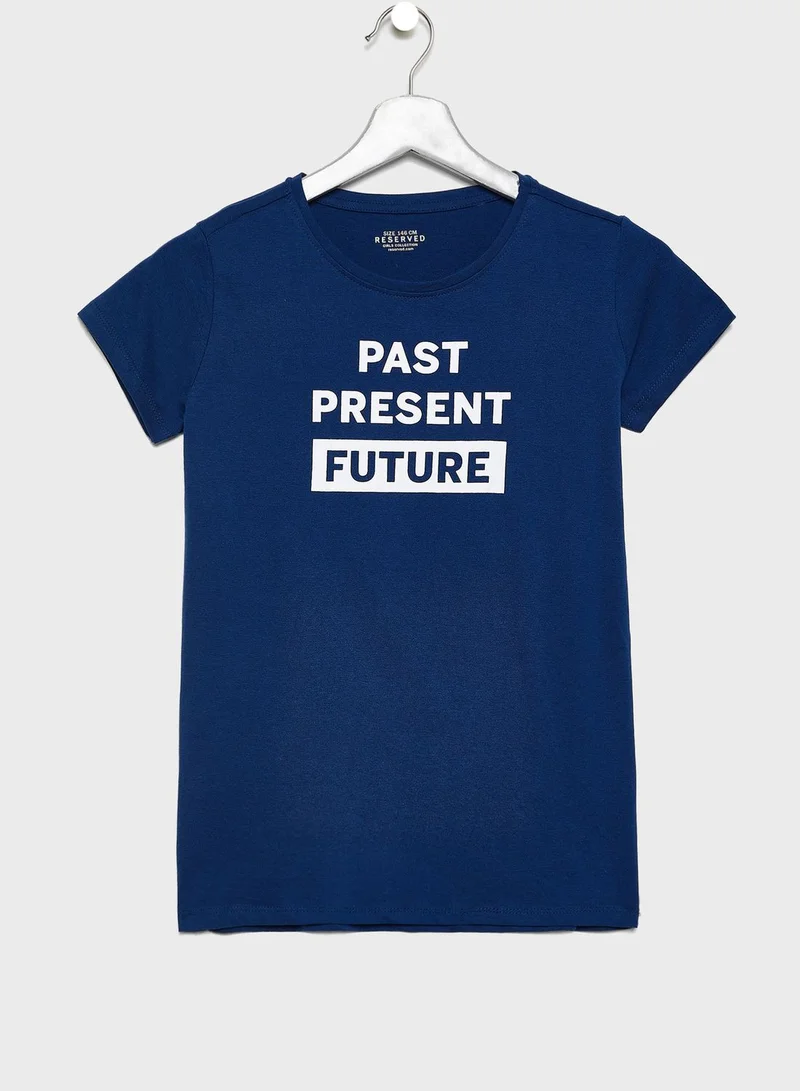 Reserved Kids Funny Grammer T-Shirt