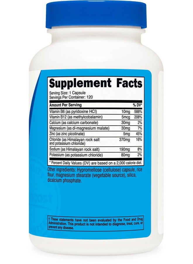 نيوتريكوست إلكتروليت كومبلكس للترطيب المتقدم (120 كبسولة) - 8 إلكتروليتات مرطبة وفيتامينات، خالٍ من الغلوتين، غير معدل وراثيًا، نباتي - Image 4