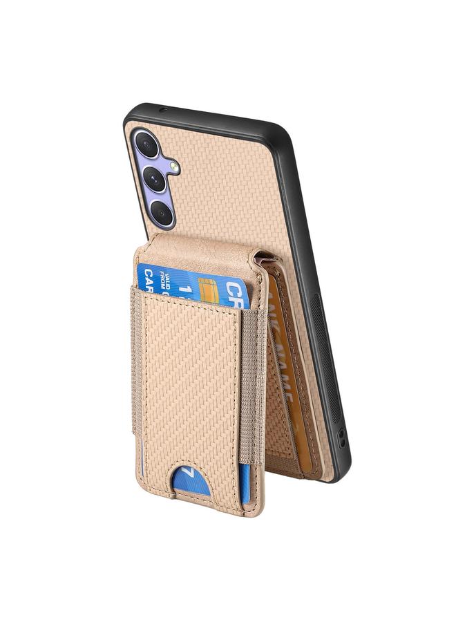 اس-توب جراب لهاتف Samsung Galaxy S25 Ultra 5G مصنوع من ألياف الكربون مع حامل عمودي قابل للطي - Image 3